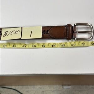 Elegant Brown Leather Belt for Men
